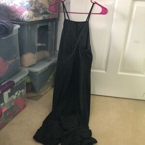 LOFT Grey Speckled Maxi Dress